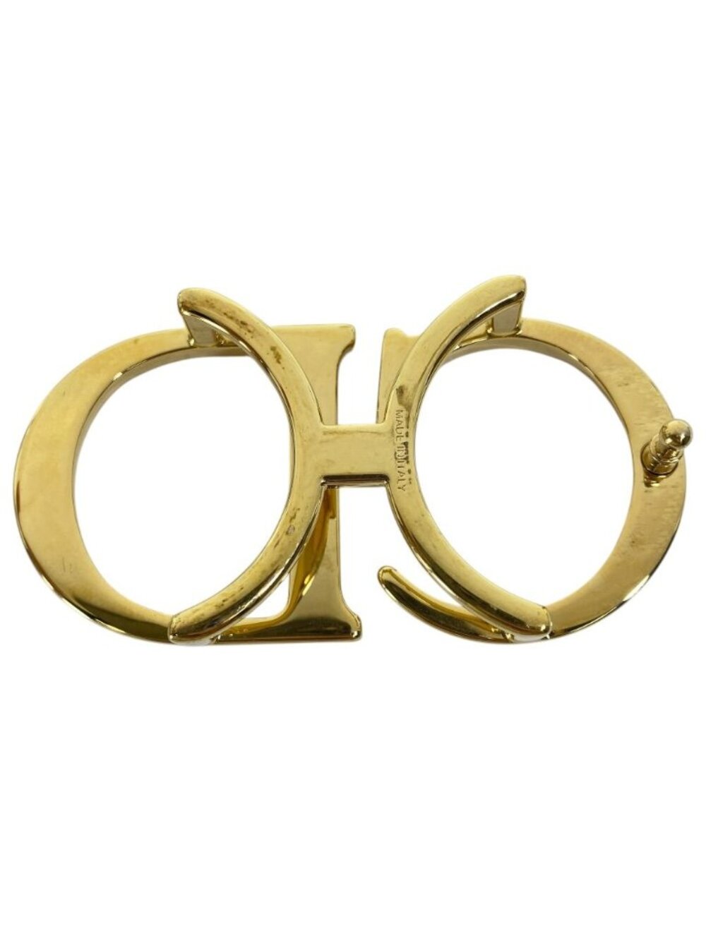 Dior CD Belt Buckle Gold Metal Coordination Accent Style Ring - Picture 2 of 10